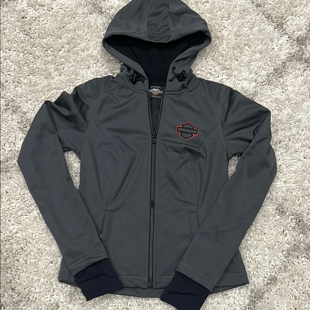 Harley-Davidson Women's Gray Hooded Jacket